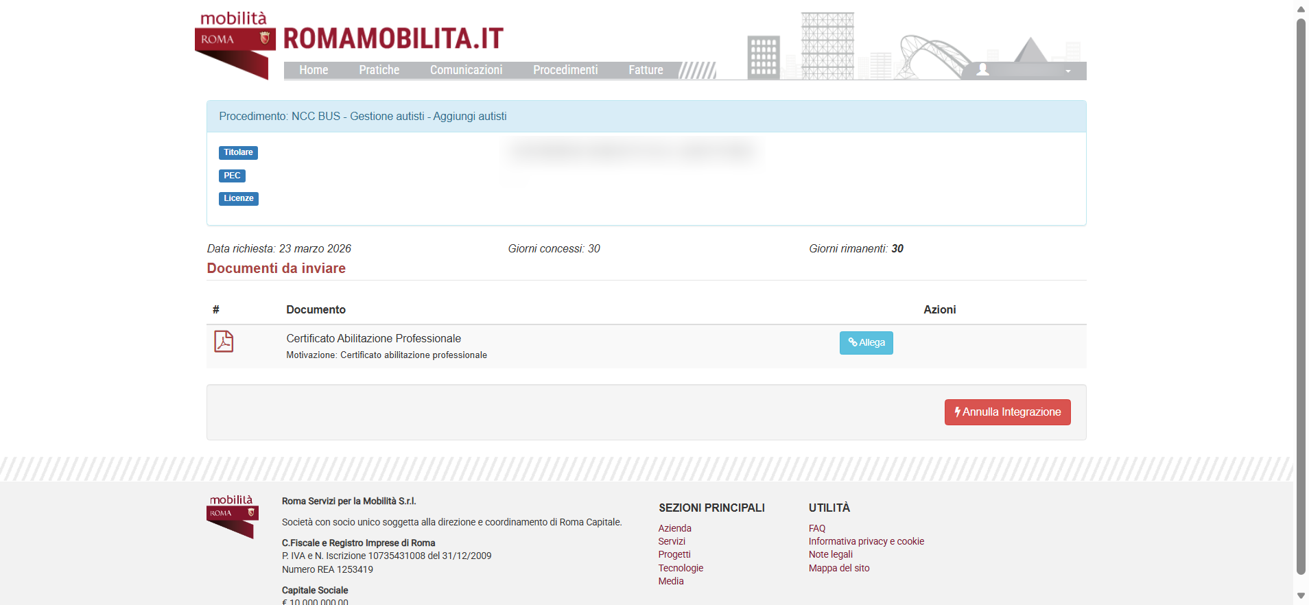 integrazione-annullamento